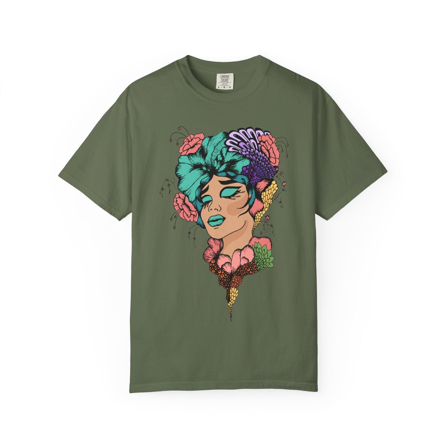 Pride Floral T-Shirt, Unisex Tee, Colorful Art Shirt, LGBTQ+ Apparel, Gift for Pride Month, Summer Fashion