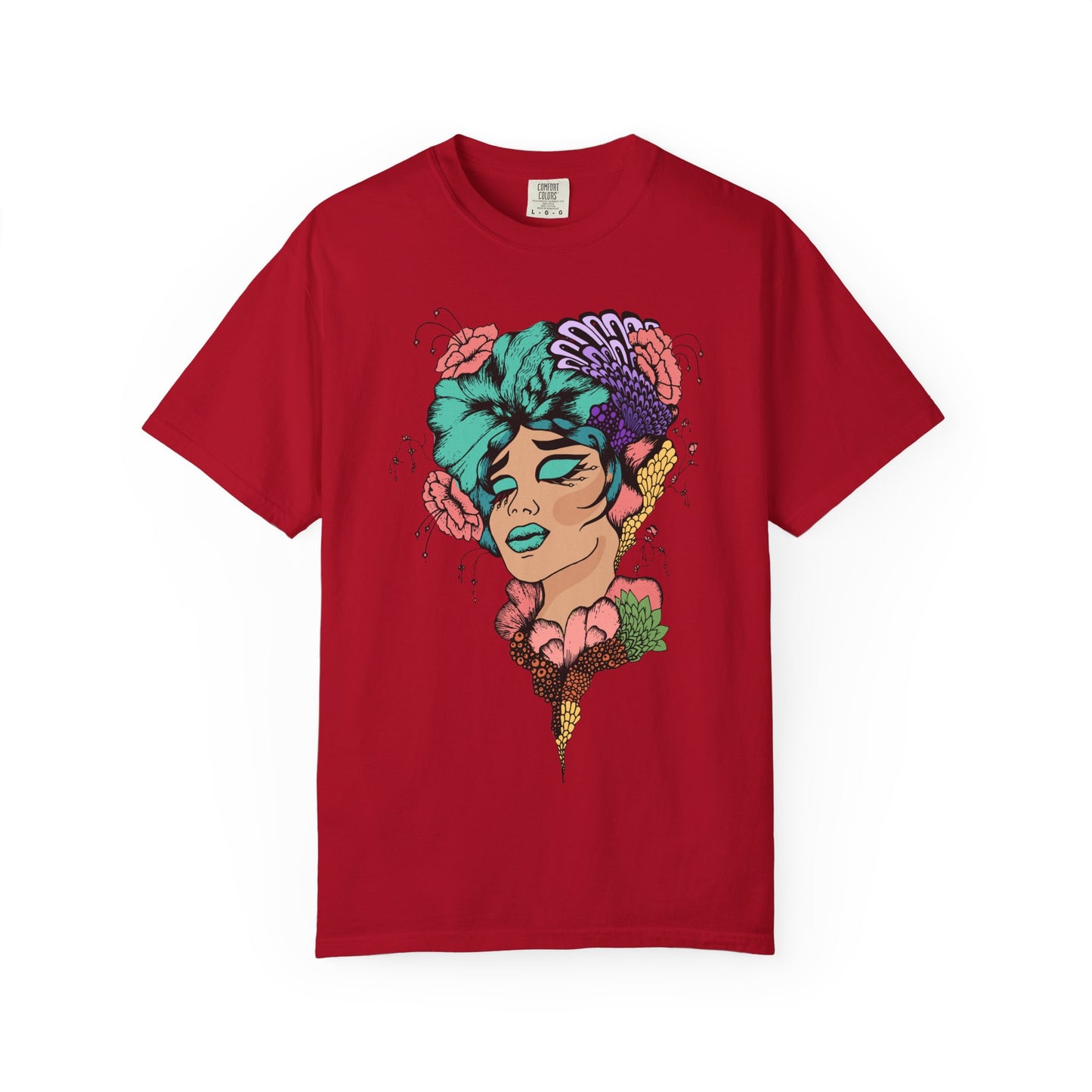 Pride Floral T-Shirt, Unisex Tee, Colorful Art Shirt, LGBTQ+ Apparel, Gift for Pride Month, Summer Fashion