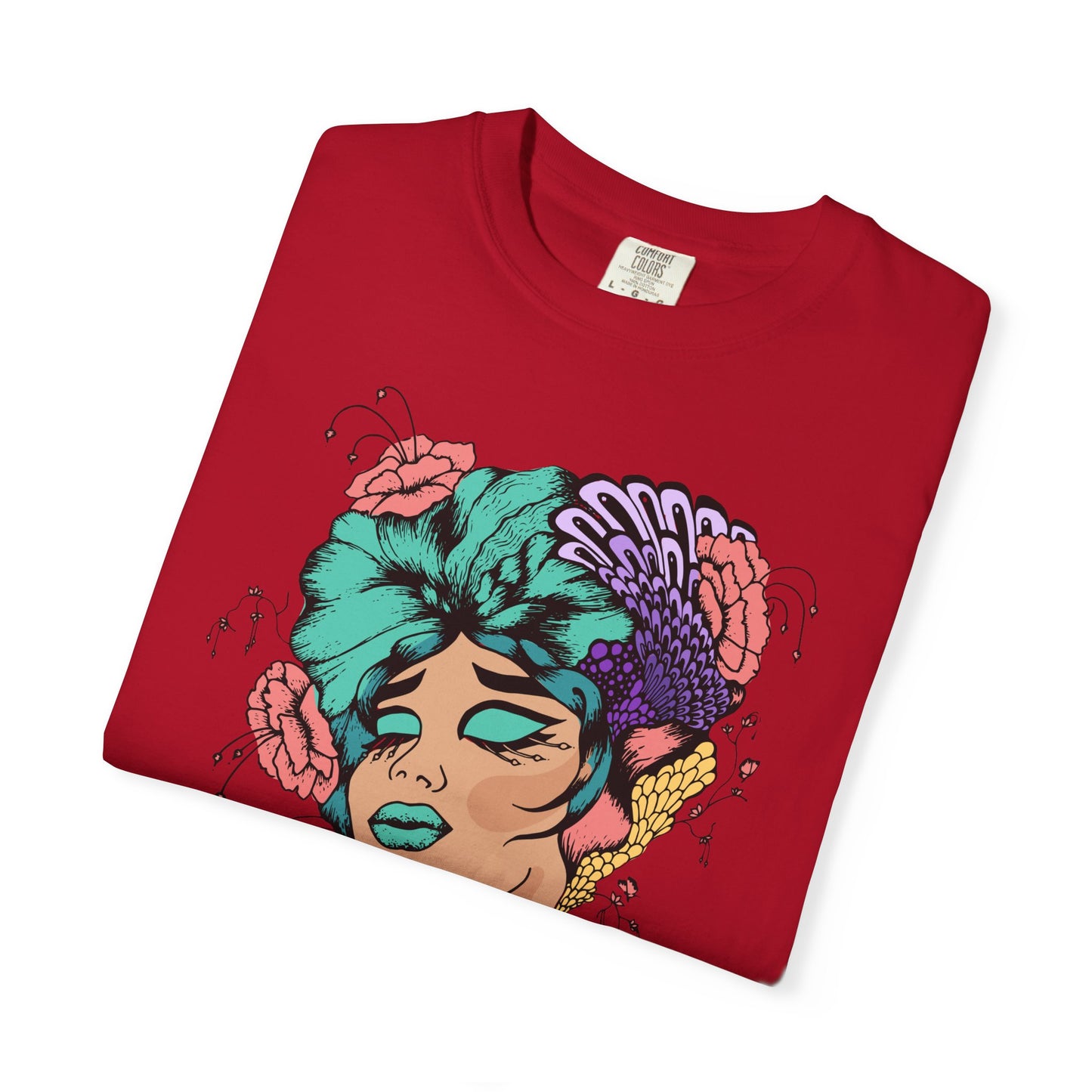 Pride Floral T-Shirt, Unisex Tee, Colorful Art Shirt, LGBTQ+ Apparel, Gift for Pride Month, Summer Fashion