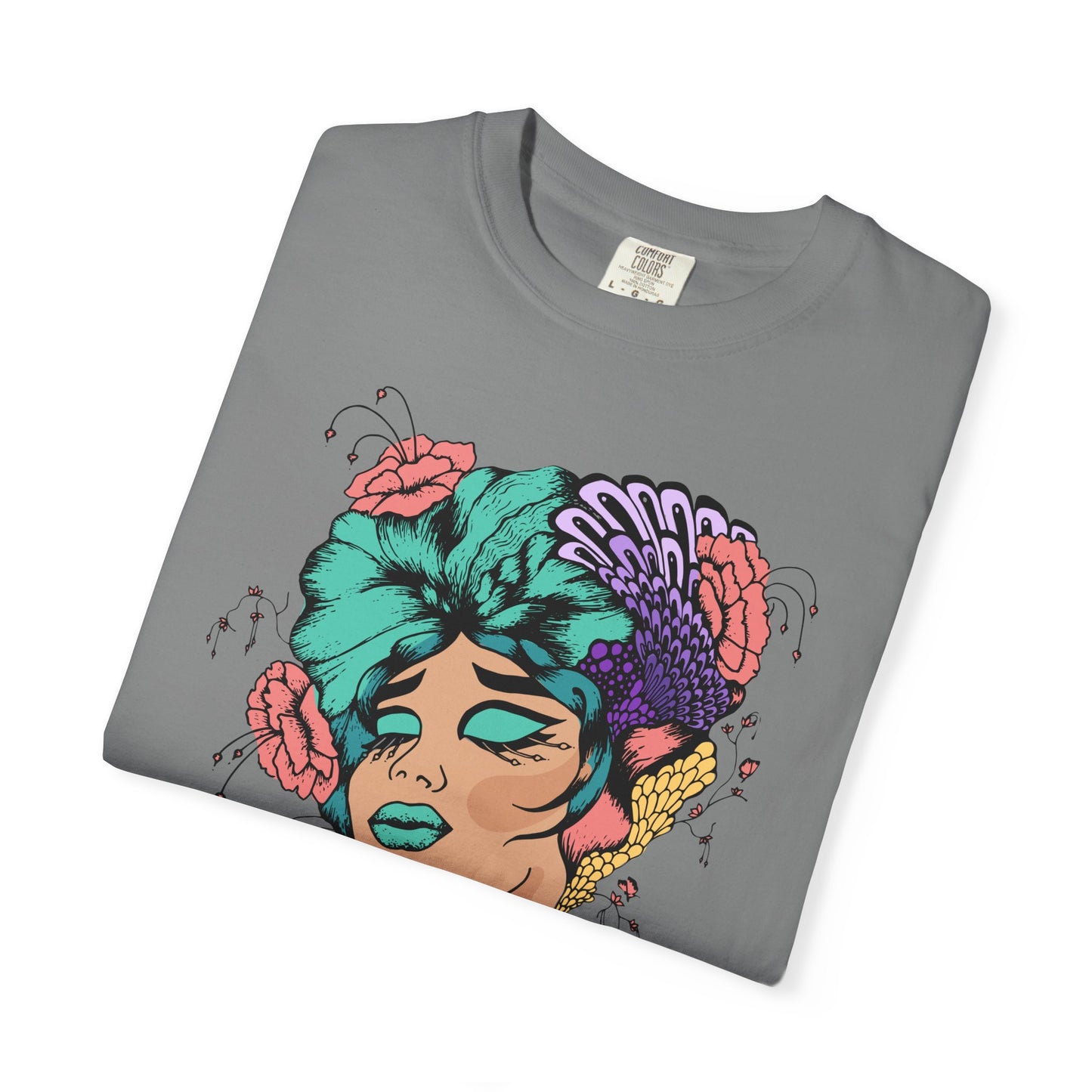 Pride Floral T-Shirt, Unisex Tee, Colorful Art Shirt, LGBTQ+ Apparel, Gift for Pride Month, Summer Fashion