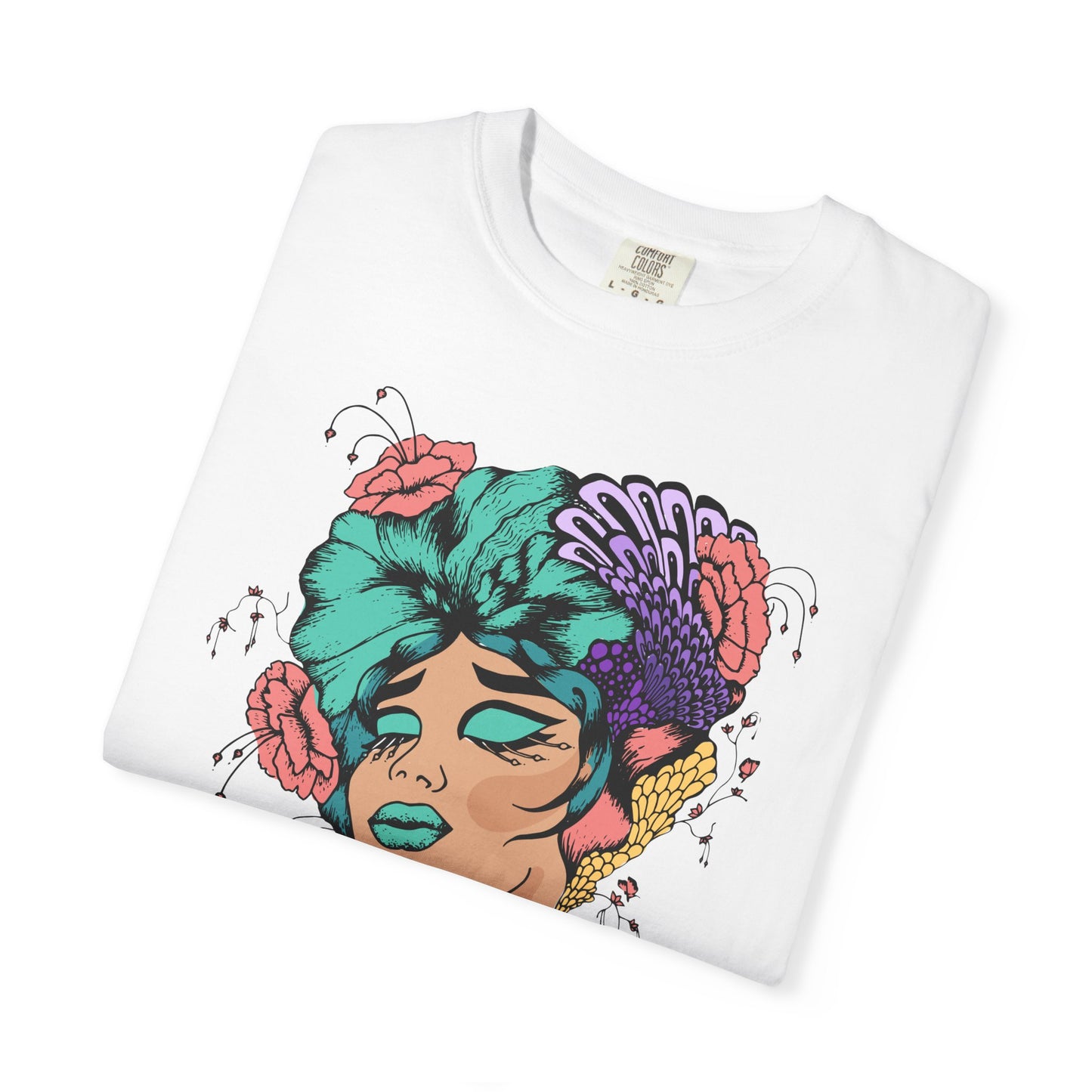 Pride Floral T-Shirt, Unisex Tee, Colorful Art Shirt, LGBTQ+ Apparel, Gift for Pride Month, Summer Fashion
