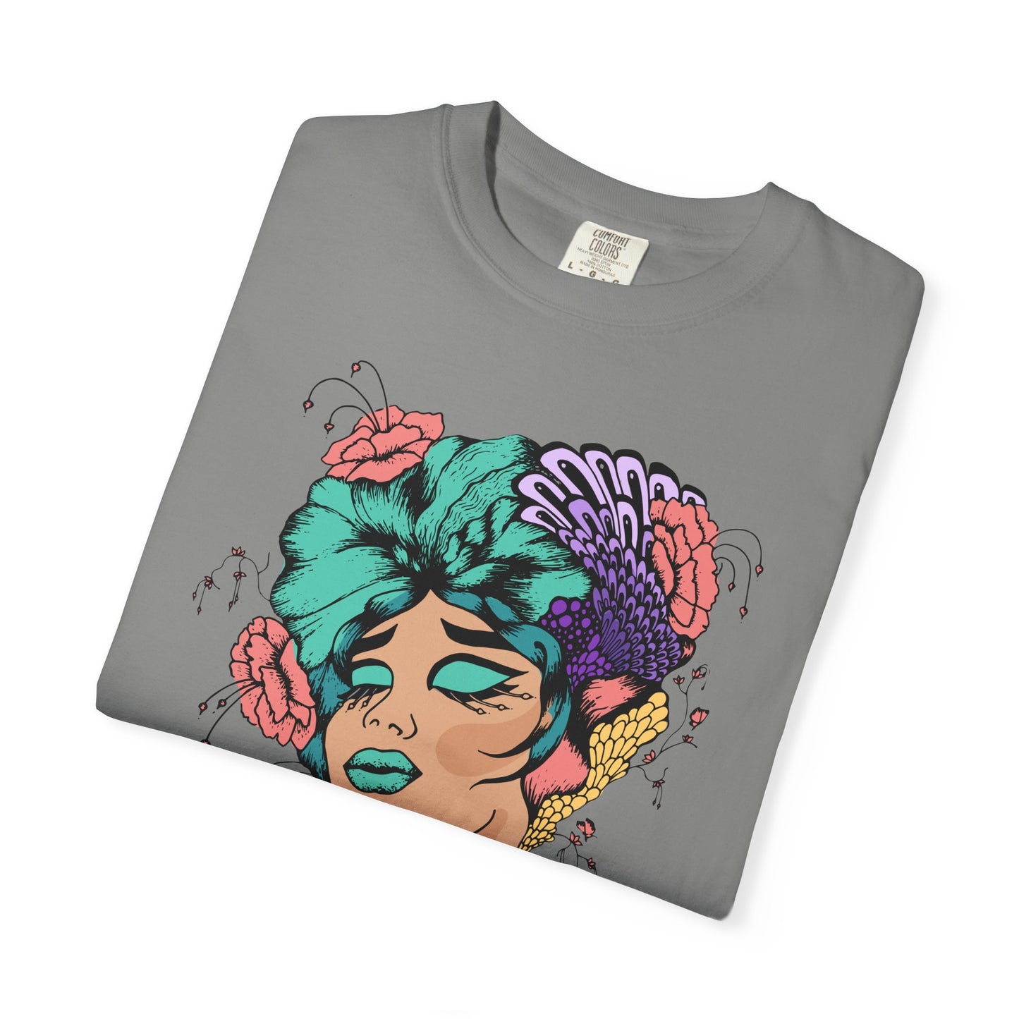 Pride Floral T-Shirt, Unisex Tee, Colorful Art Shirt, LGBTQ+ Apparel, Gift for Pride Month, Summer Fashion