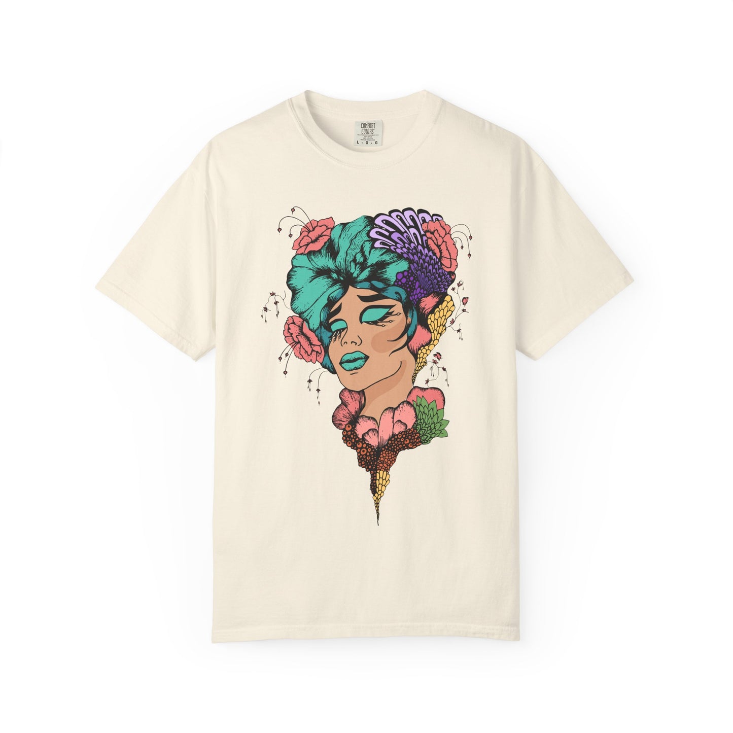 Pride Floral T-Shirt, Unisex Tee, Colorful Art Shirt, LGBTQ+ Apparel, Gift for Pride Month, Summer Fashion