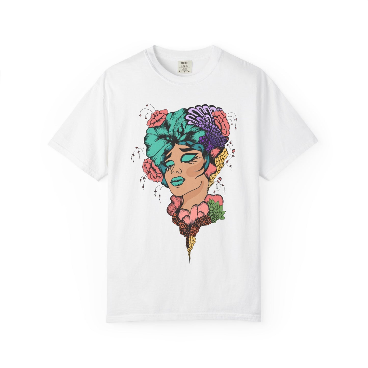 Pride Floral T-Shirt, Unisex Tee, Colorful Art Shirt, LGBTQ+ Apparel, Gift for Pride Month, Summer Fashion