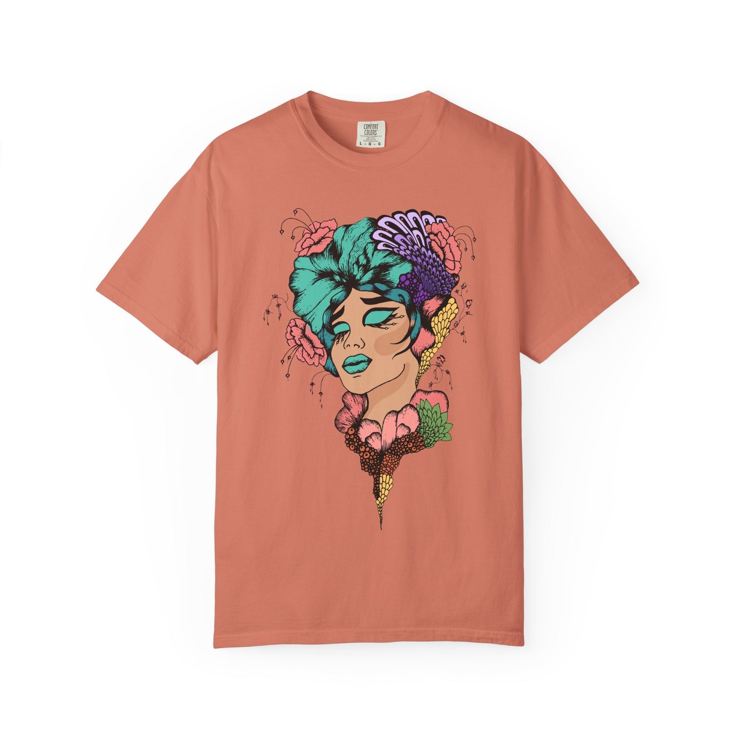 Pride Floral T-Shirt, Unisex Tee, Colorful Art Shirt, LGBTQ+ Apparel, Gift for Pride Month, Summer Fashion