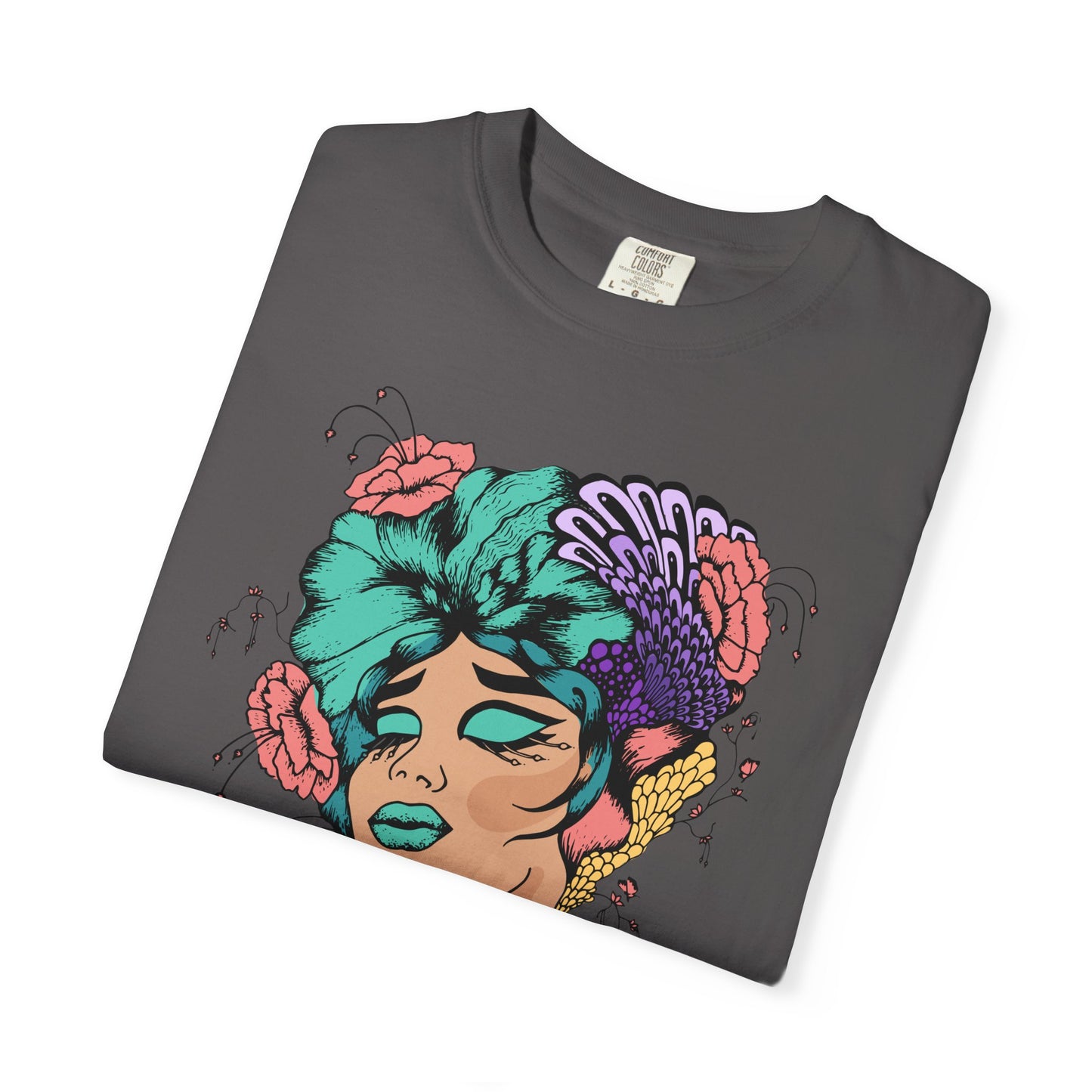 Pride Floral T-Shirt, Unisex Tee, Colorful Art Shirt, LGBTQ+ Apparel, Gift for Pride Month, Summer Fashion
