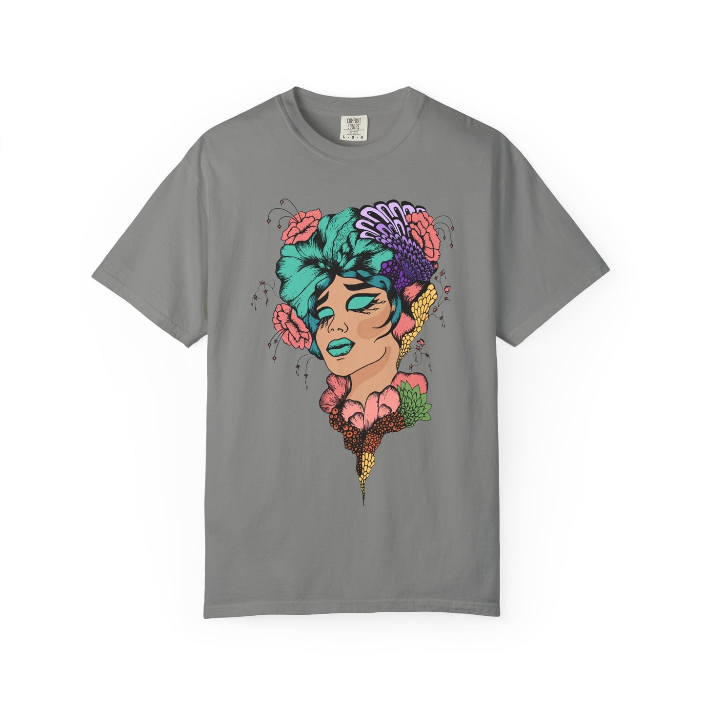 Pride Floral T-Shirt, Unisex Tee, Colorful Art Shirt, LGBTQ+ Apparel, Gift for Pride Month, Summer Fashion