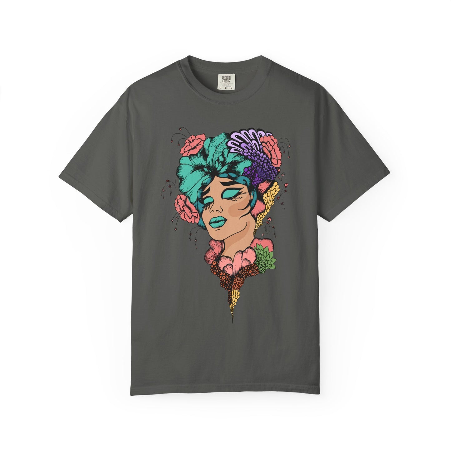 Pride Floral T-Shirt, Unisex Tee, Colorful Art Shirt, LGBTQ+ Apparel, Gift for Pride Month, Summer Fashion