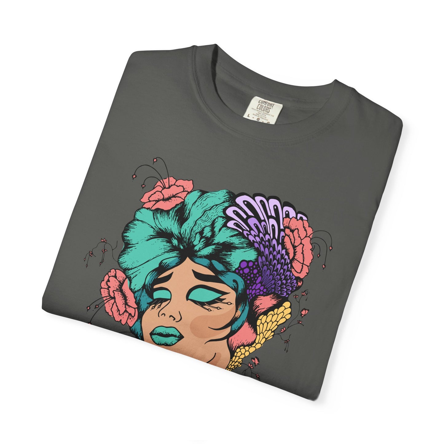 Pride Floral T-Shirt, Unisex Tee, Colorful Art Shirt, LGBTQ+ Apparel, Gift for Pride Month, Summer Fashion