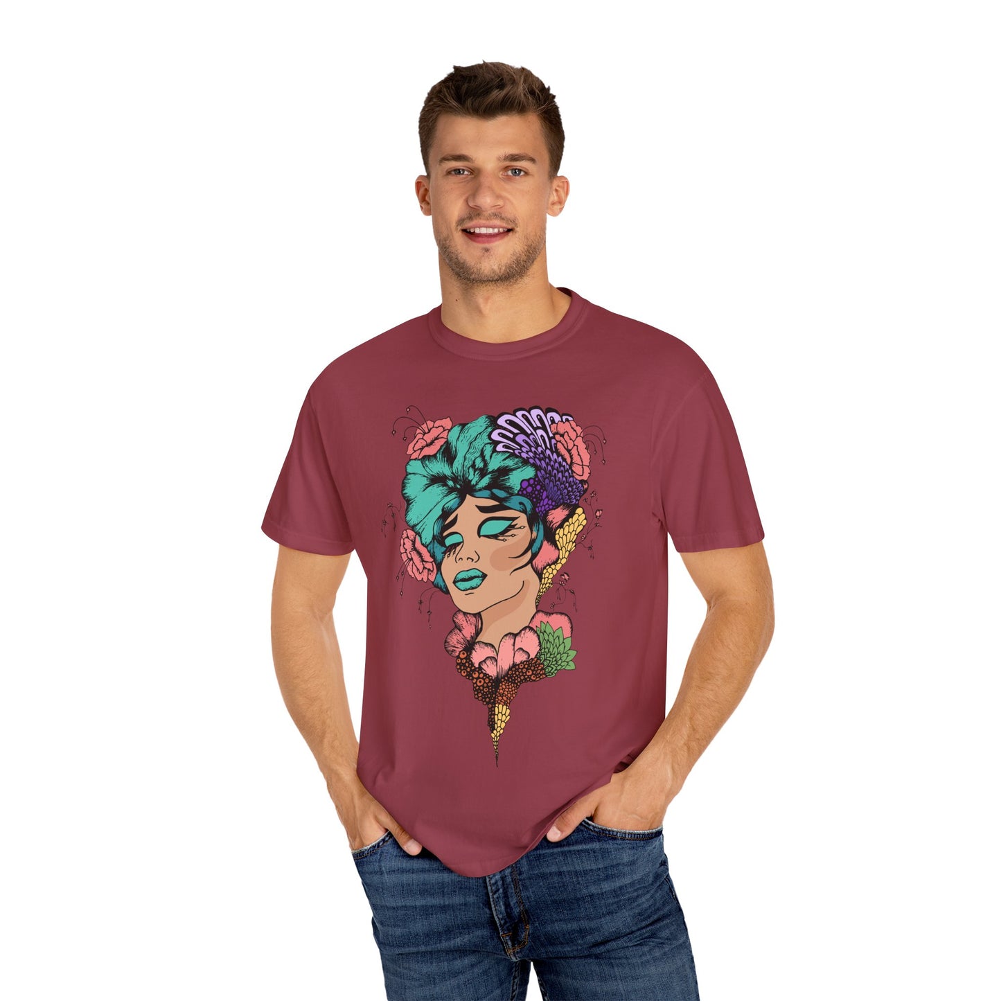 Pride Floral T-Shirt, Unisex Tee, Colorful Art Shirt, LGBTQ+ Apparel, Gift for Pride Month, Summer Fashion