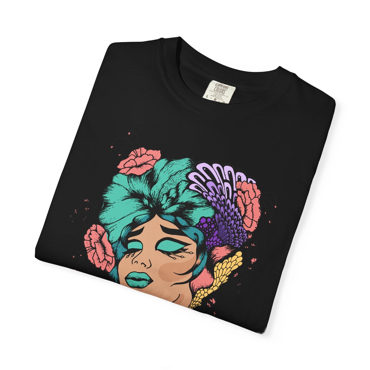 Pride Floral T-Shirt, Unisex Tee, Colorful Art Shirt, LGBTQ+ Apparel, Gift for Pride Month, Summer Fashion
