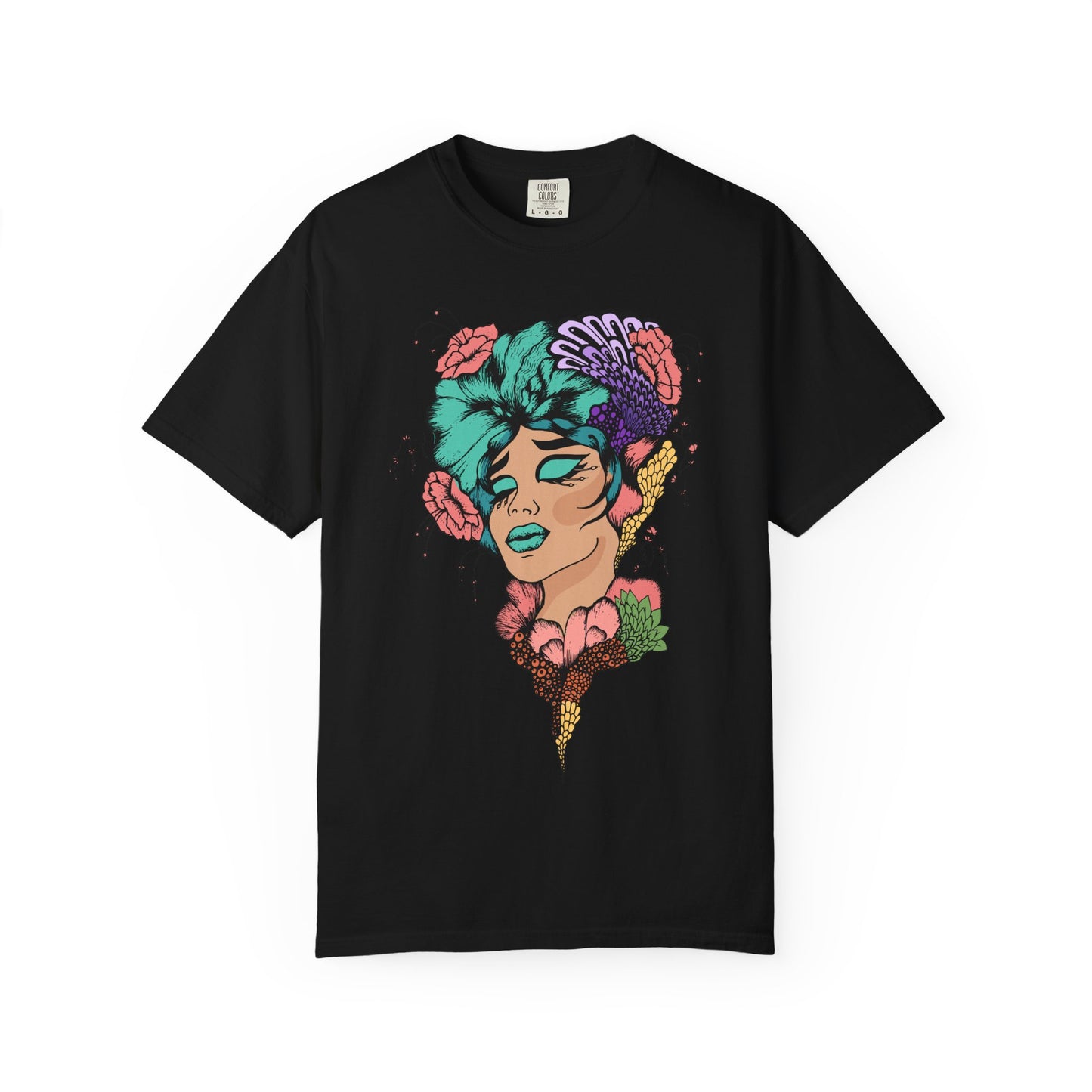 Pride Floral T-Shirt, Unisex Tee, Colorful Art Shirt, LGBTQ+ Apparel, Gift for Pride Month, Summer Fashion