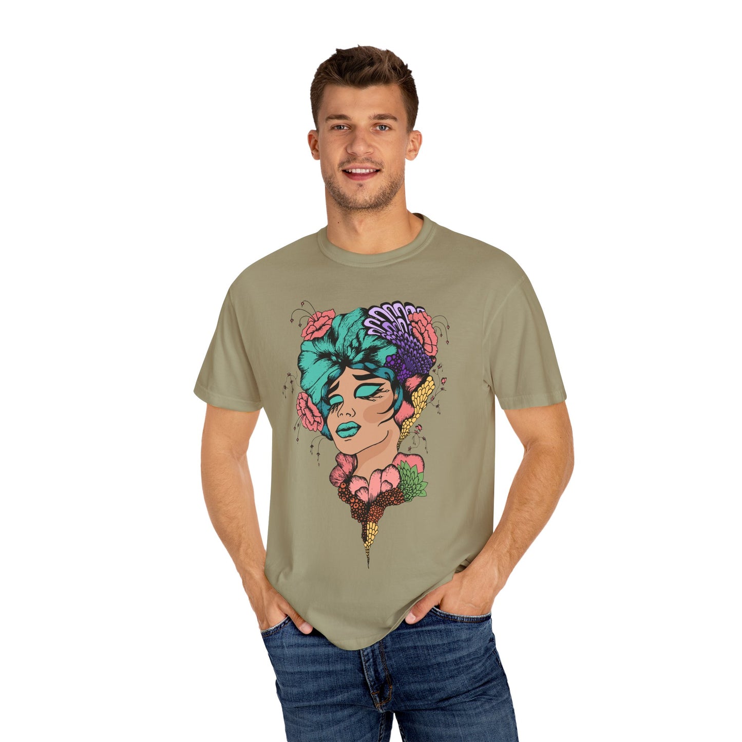 Pride Floral T-Shirt, Unisex Tee, Colorful Art Shirt, LGBTQ+ Apparel, Gift for Pride Month, Summer Fashion