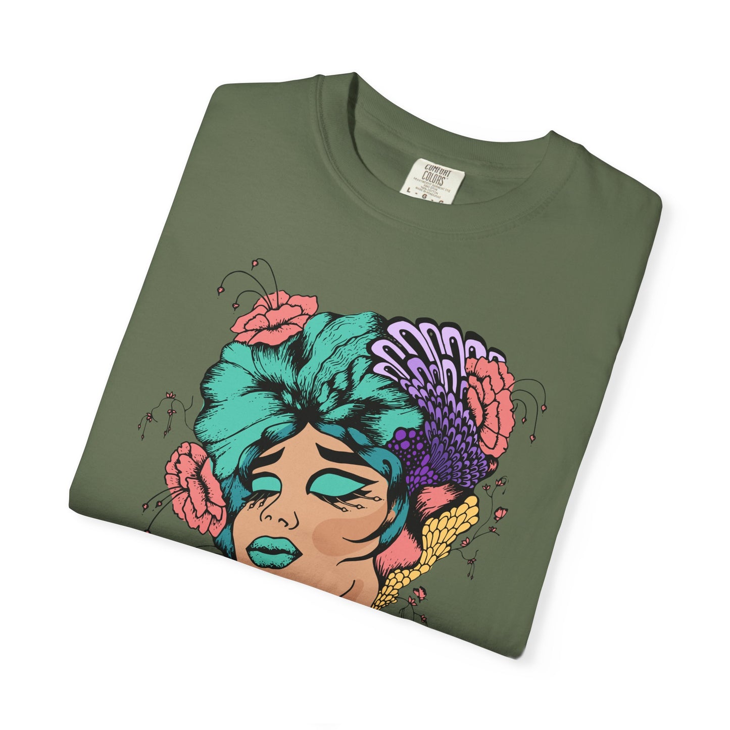 Pride Floral T-Shirt, Unisex Tee, Colorful Art Shirt, LGBTQ+ Apparel, Gift for Pride Month, Summer Fashion